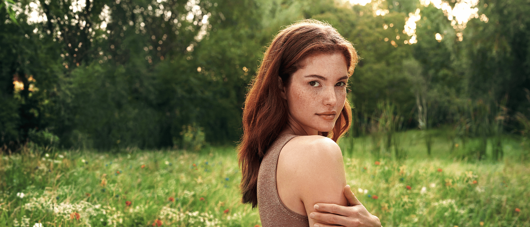 woman in nature