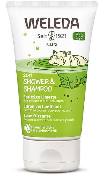 2in1 pezsdítő lime gyermek tusfürdő és sampon