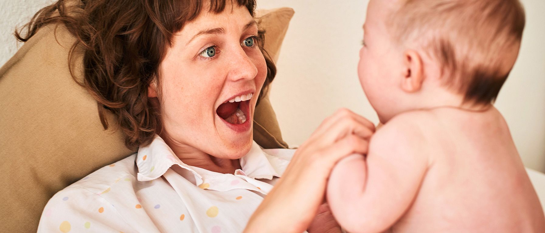 positive interaction with baby
