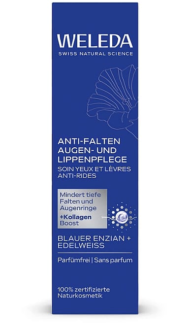 50+ Öregedésgátló szem- és ajakkörnyék-ápoló kék enciánnal és havasi gyopárral