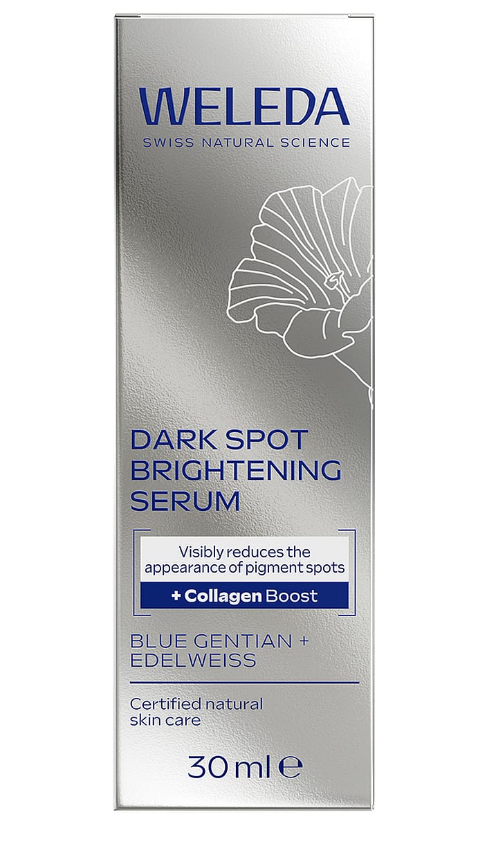 Pigmentfoltok elleni halványító szérum kék enciánnal és havasi gyopárral