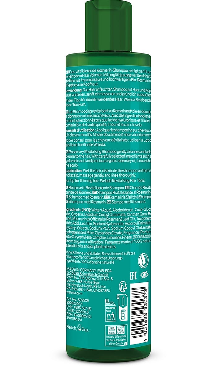 Rozmaringos revitalizáló sampon