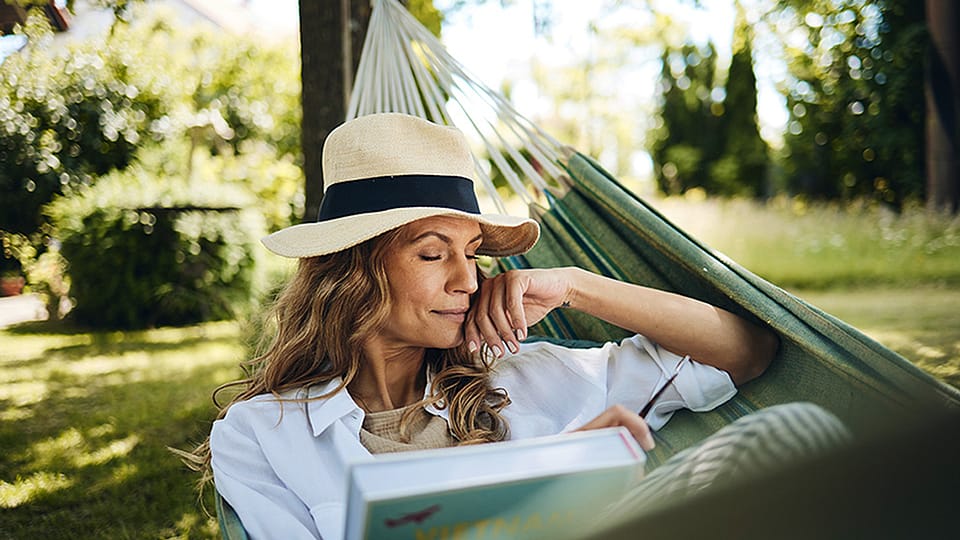 Relaxed woman